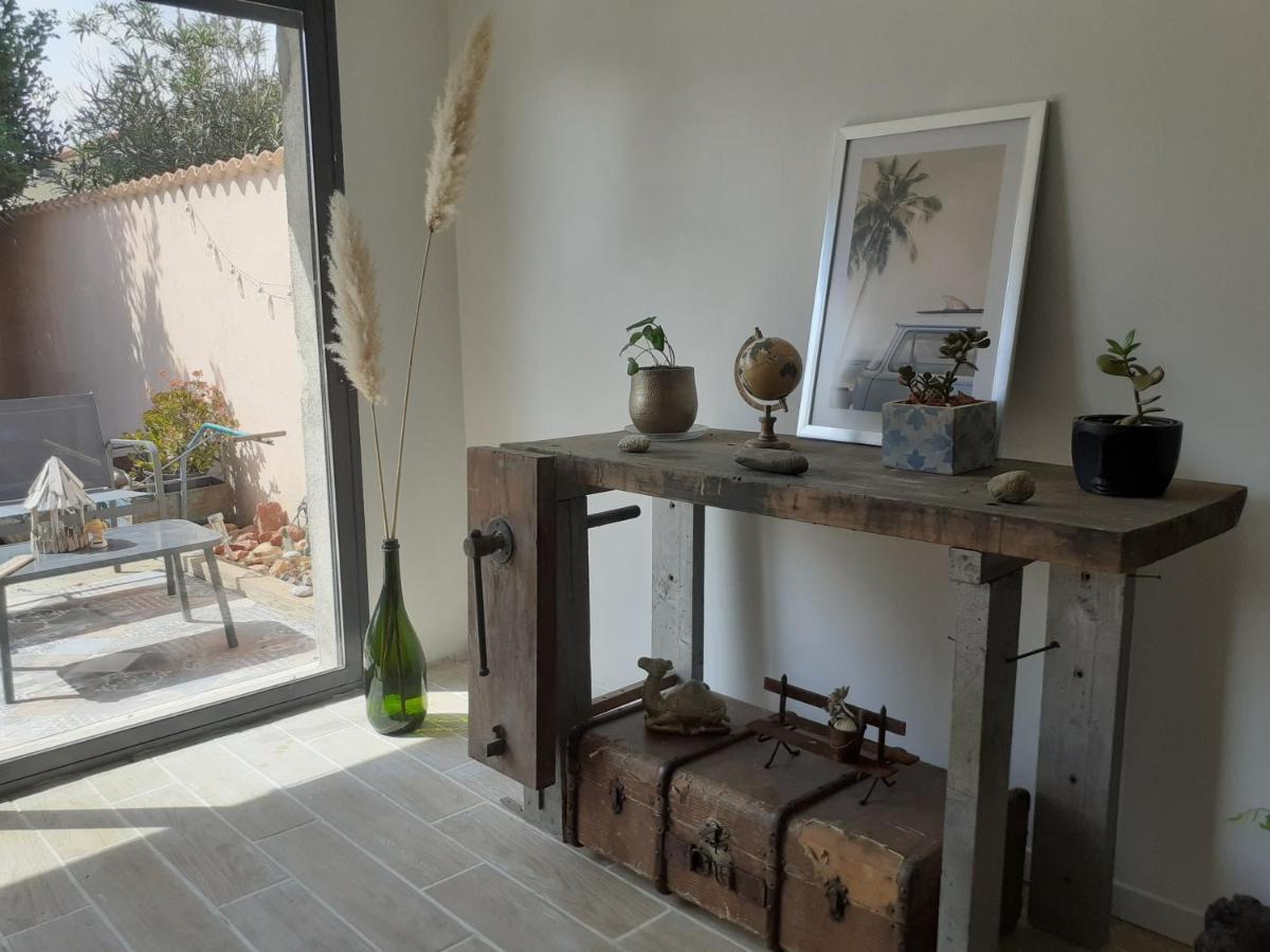 Villa Loft Avec Clim, Parking Et Jardin Proche De La Mer à Sauvian Extérieur photo