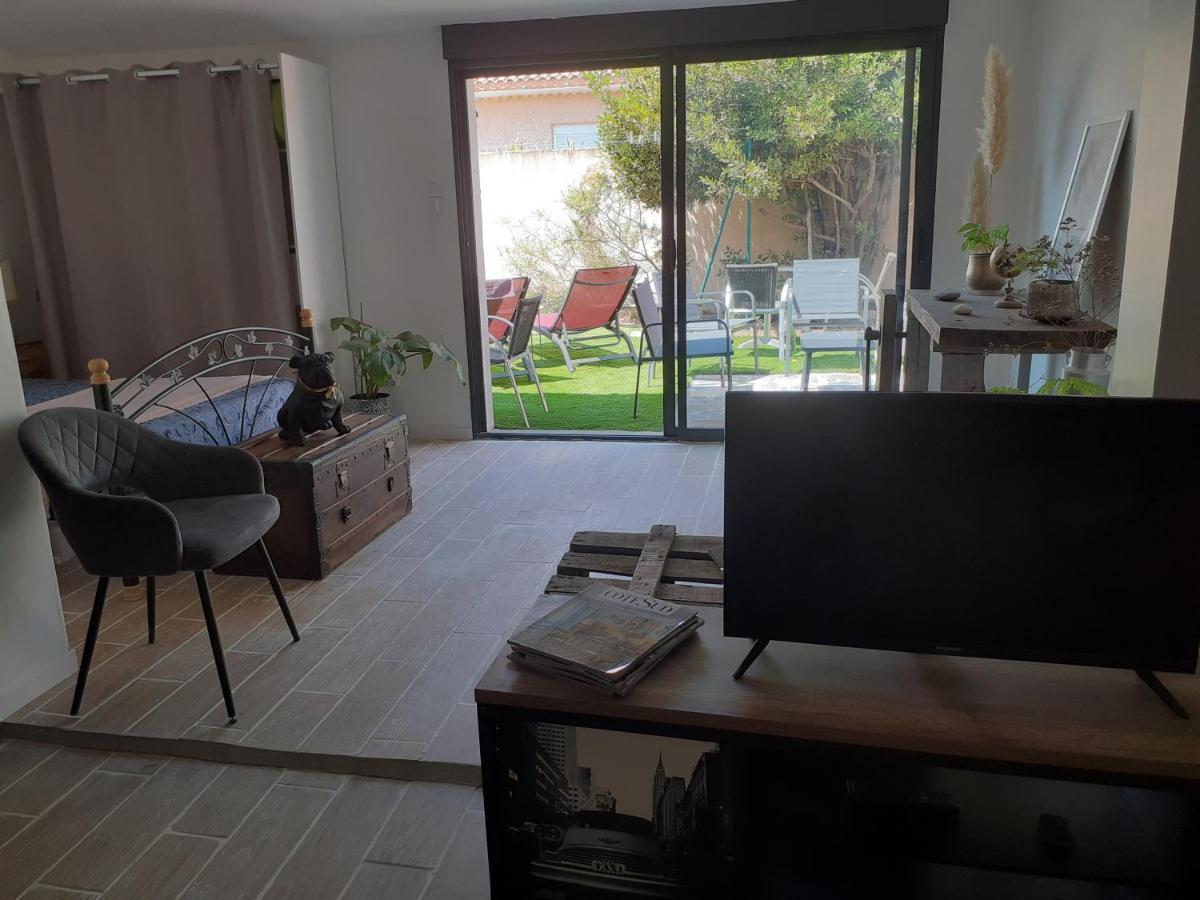 Villa Loft Avec Clim, Parking Et Jardin Proche De La Mer à Sauvian Extérieur photo