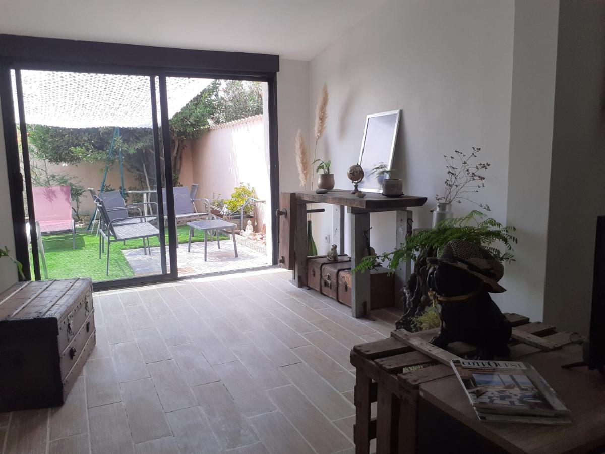 Villa Loft Avec Clim, Parking Et Jardin Proche De La Mer à Sauvian Extérieur photo